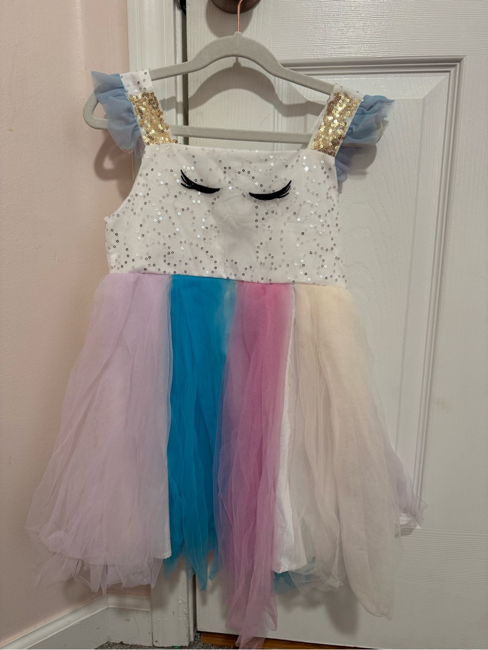 AncoreLala Girls 7/8 Unicorn Princess Tulle Costume Dress